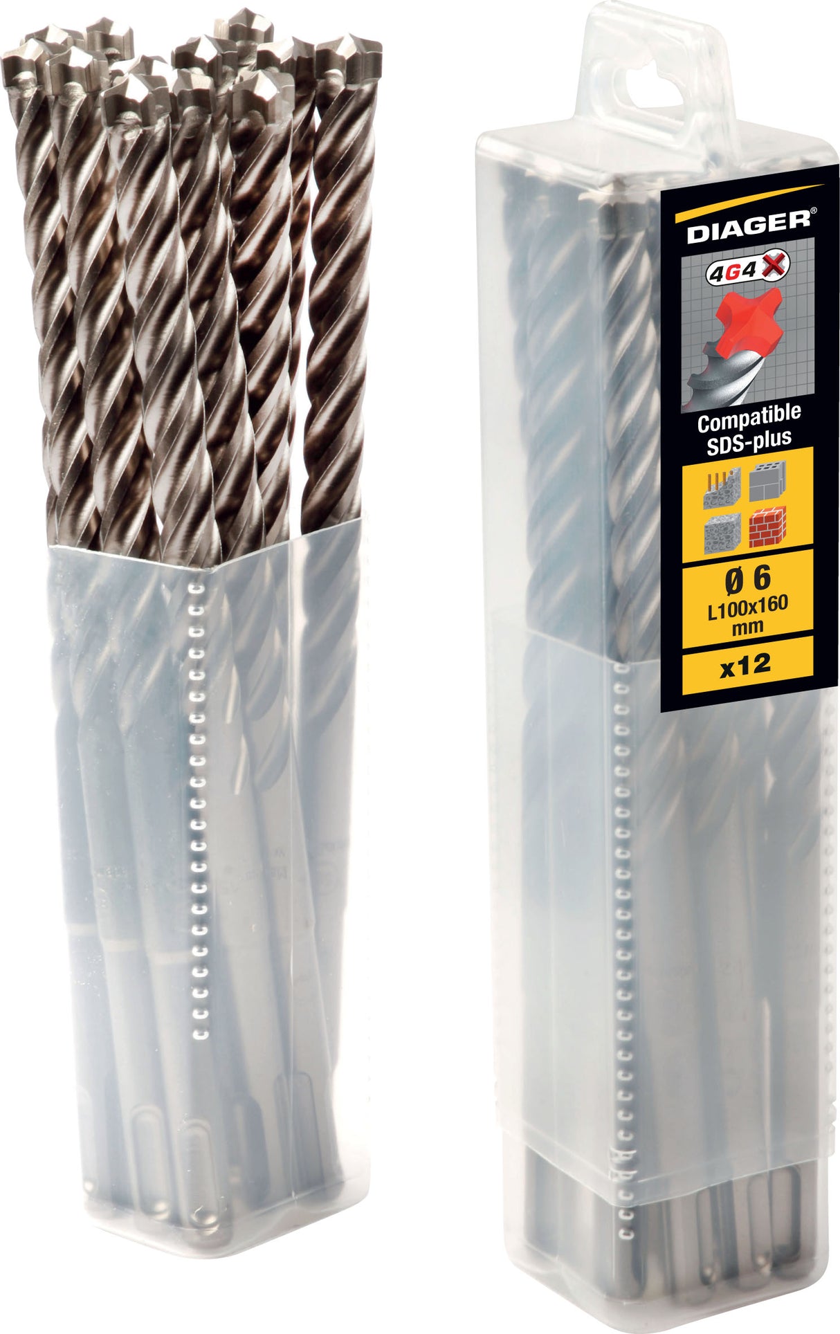 Hammarborr / SDS+ / Ø 5,0mm / L: 50/110mm / Type: 157L / 12-pk