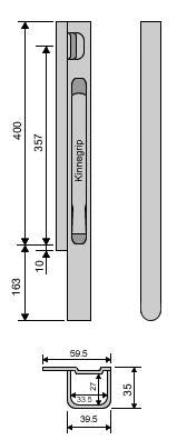 Kinnegrip hf stål K20 400 mm