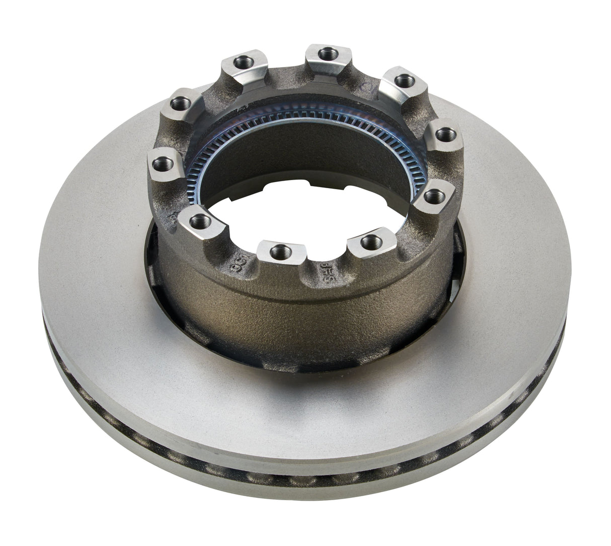 Bromsskiva 19,5" Integral med ABS-ring, 377 mm x 45 mm, 10-bult