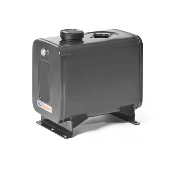Oljetank 40l svart stål 465x360x260