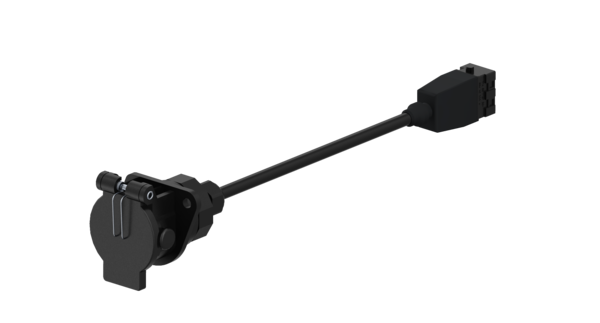 Strömförsörjningskabel l=12 m 5-p semi