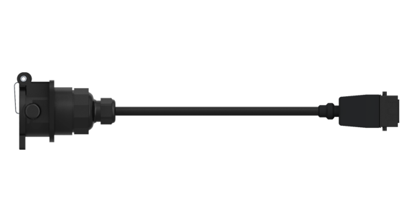Strömförsörjningskabel l=12 m 5-p semi