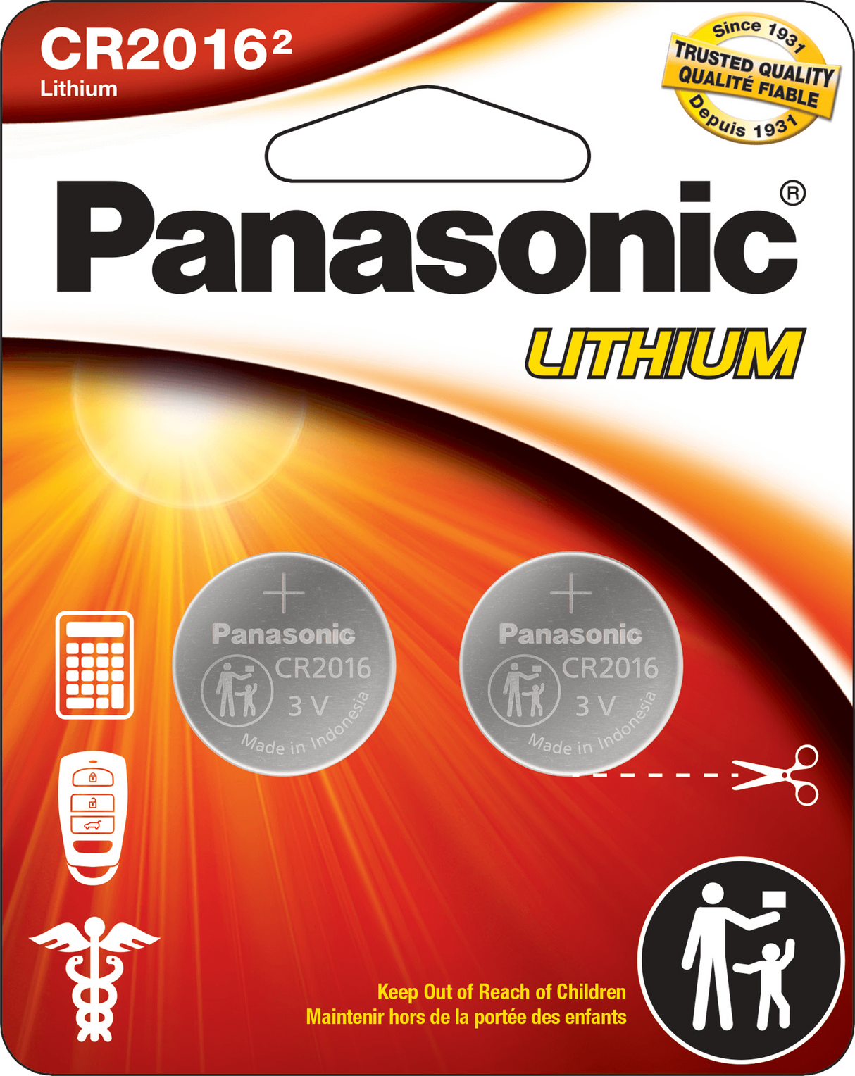 Batteri / CR2016 / 2-Pack