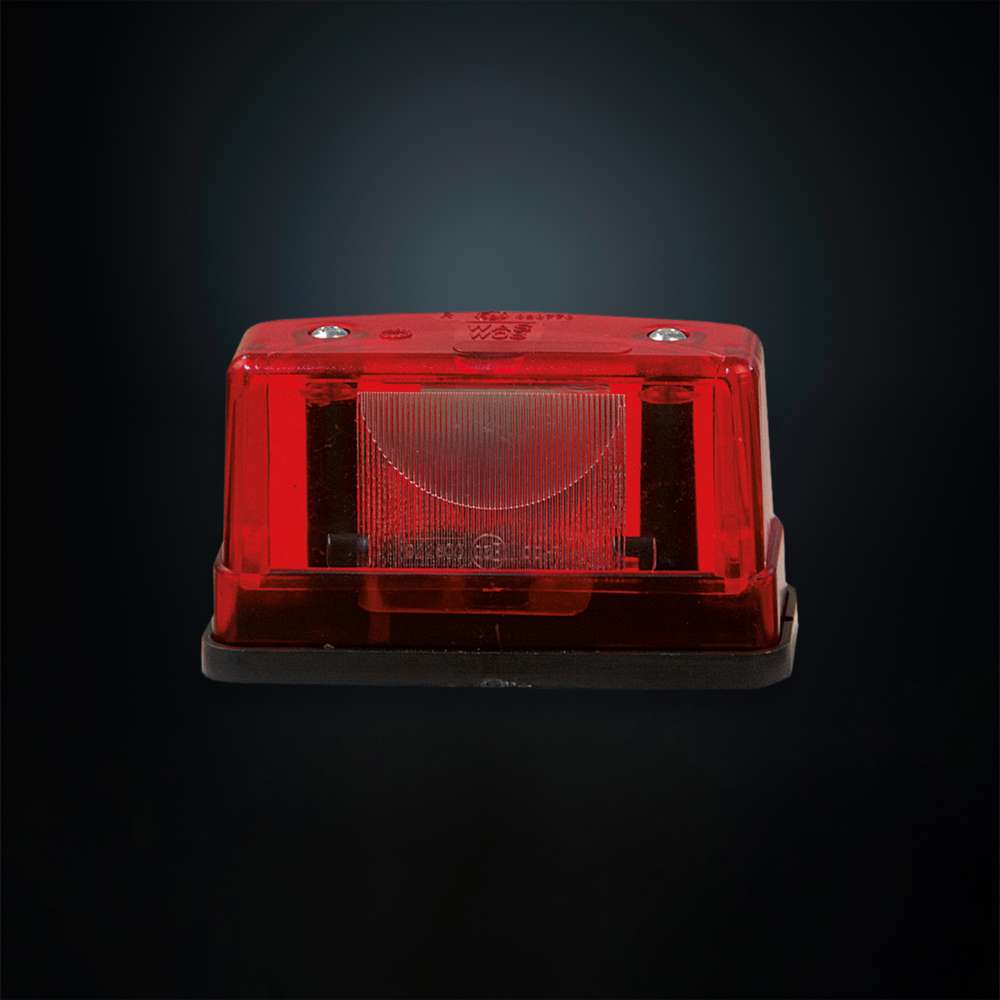 Nummerskyltsbelysning Halogen Röd BA15s (E)