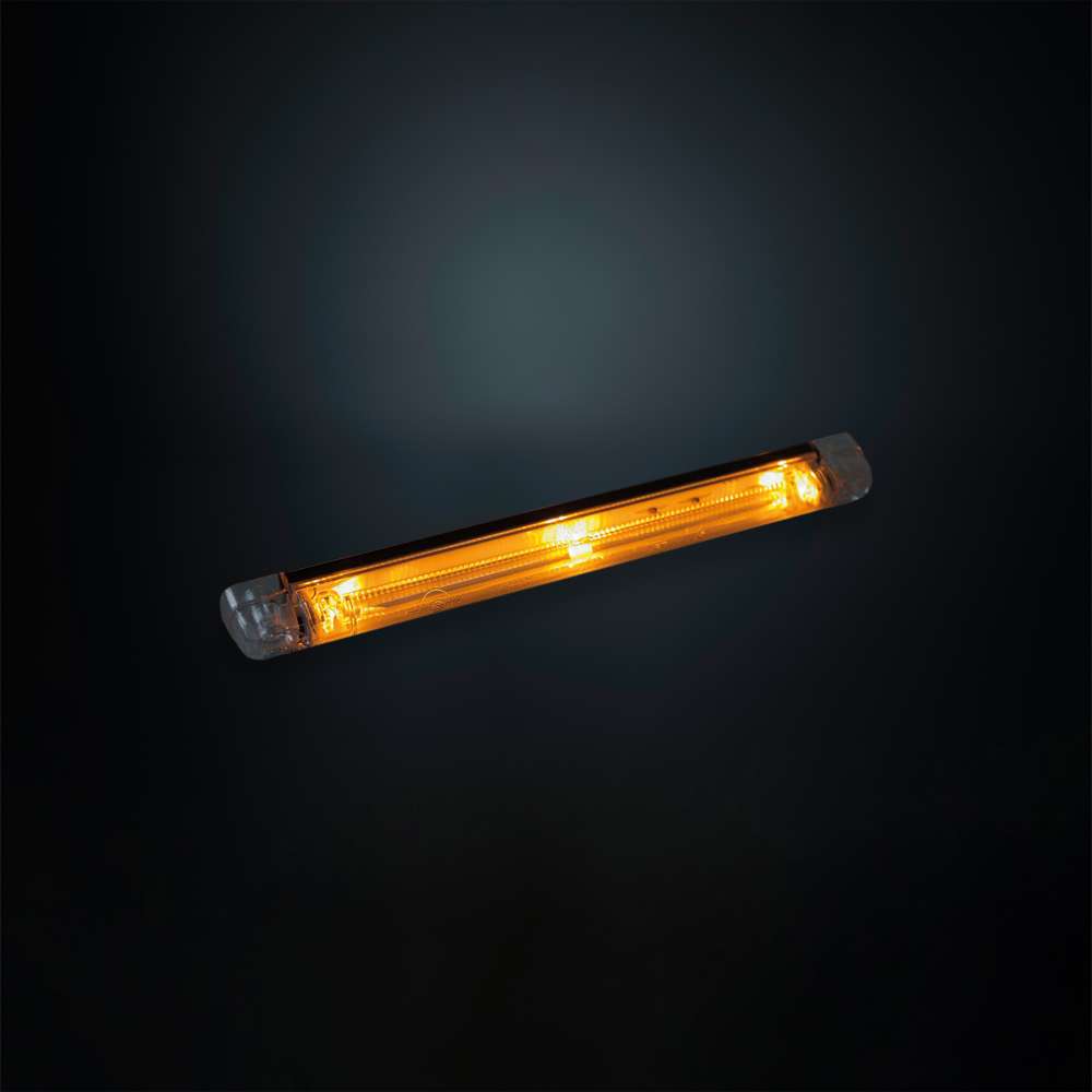 Fiberoptisk sidomarkeringsljus orange