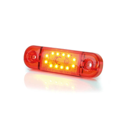 Positionsljus röd slim 12 LED