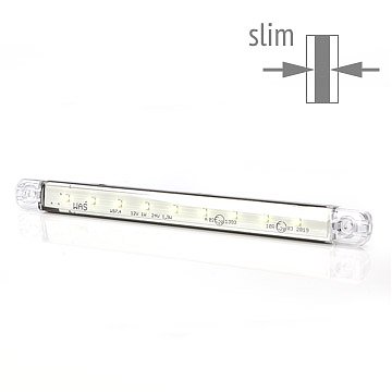 Positionsljus Vit slim 9 led 9-36v