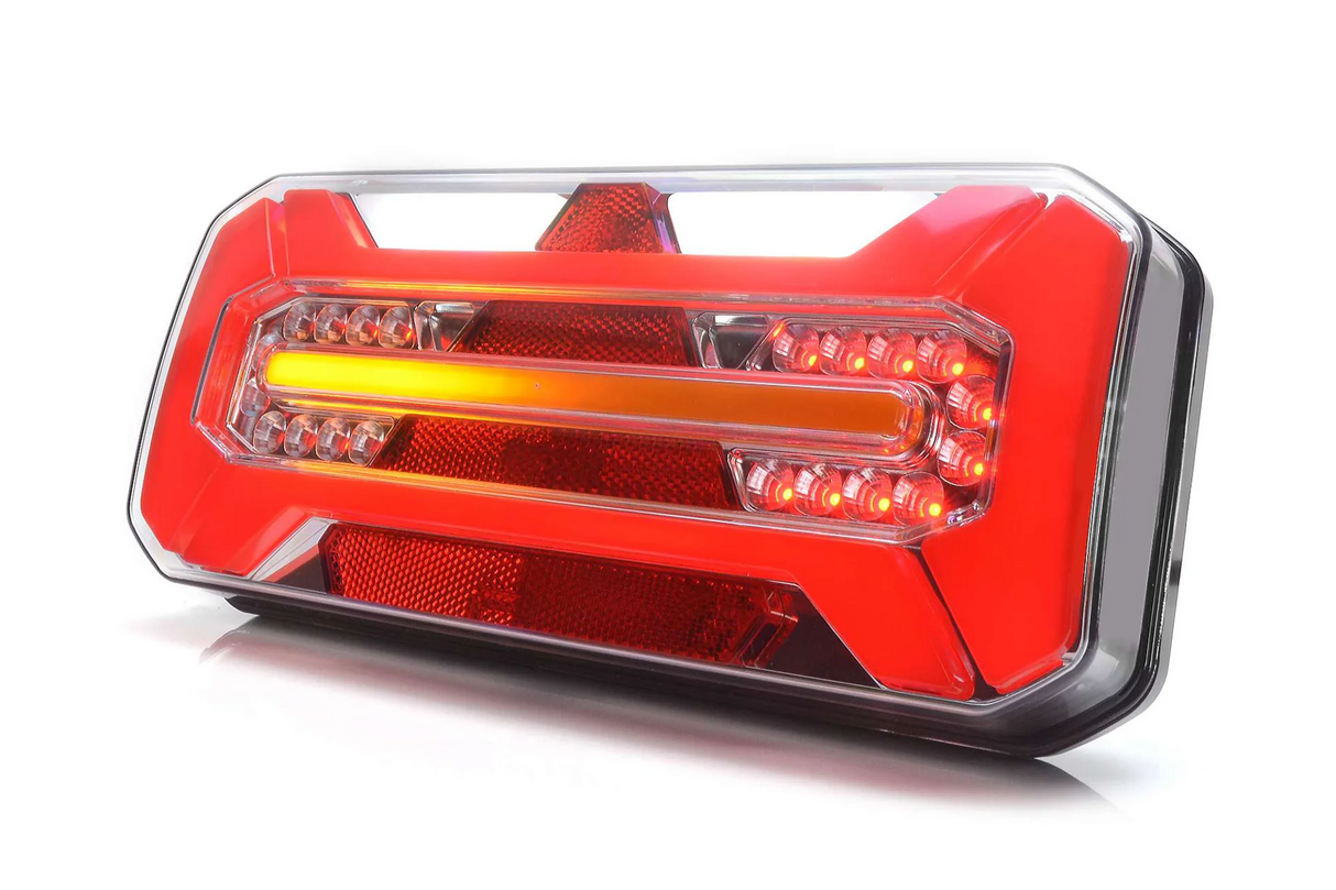 Bakljus 5 funk. LED H 12-24V DC, Dynamisk blink