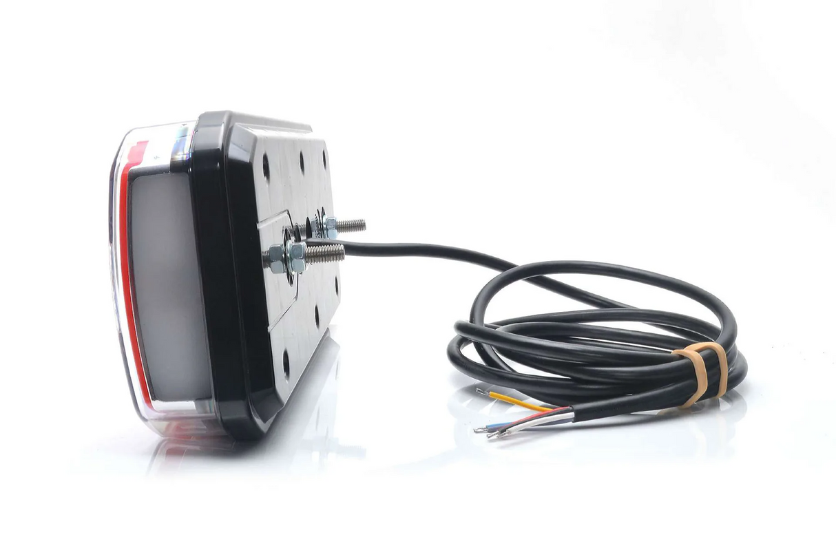 Bakljus 5 funk. LED V 12-24V DC, Dynamisk blink
