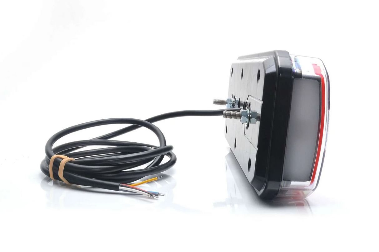 Bakljus 5 funk. LED V 12-24V DC, Dynamisk blink