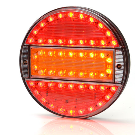 Rund LED 3 kammare 12-24V 142mm diameter Färgad Li