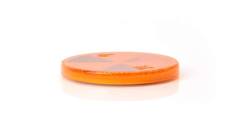 Reflex orange rund 60mm tejp, E-märkt