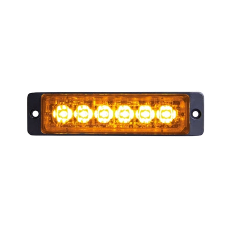 Blixtljus slim 12-24 V 6-LEDx3W