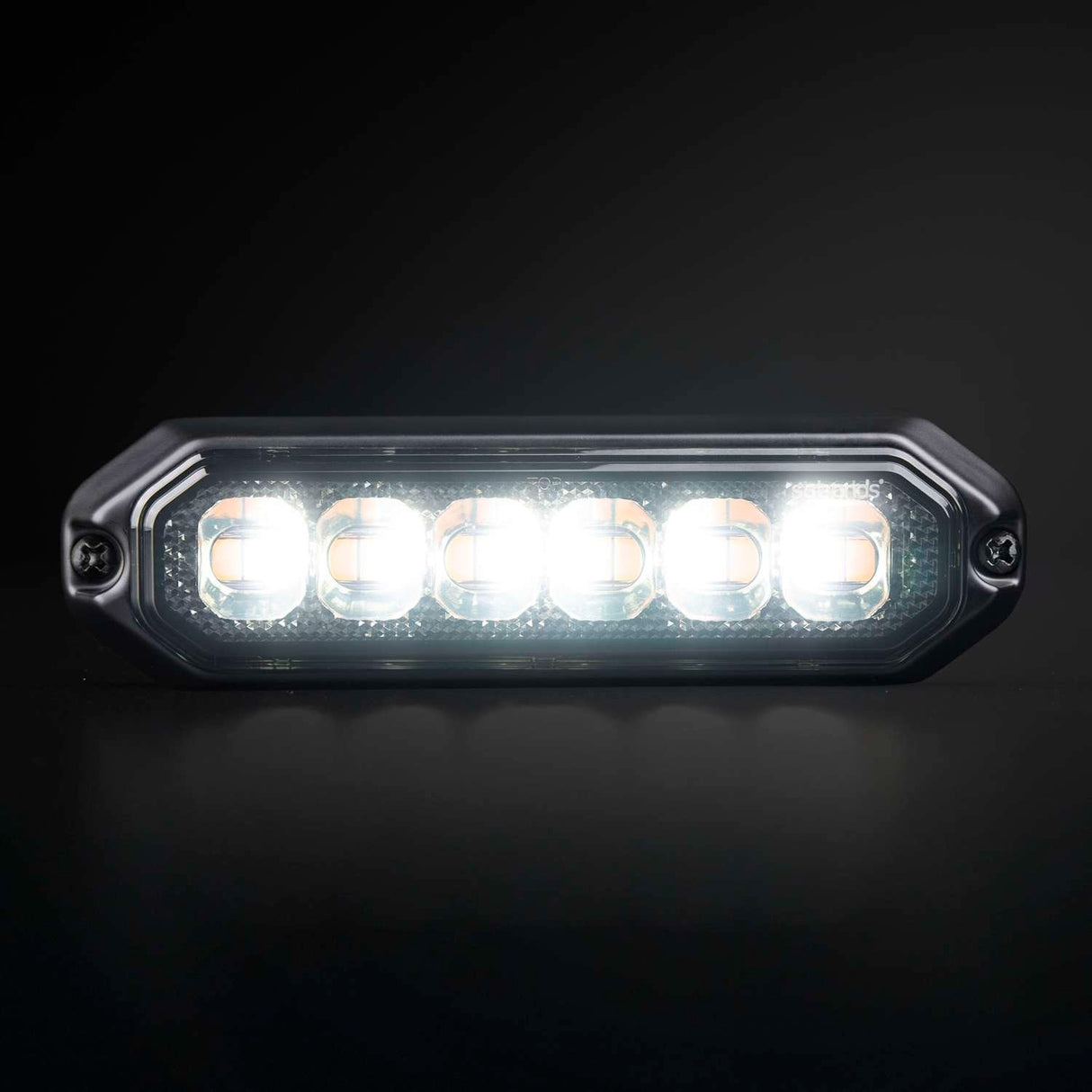Dark Knight Blixtljus 6LED 12-24 V vit/gul
