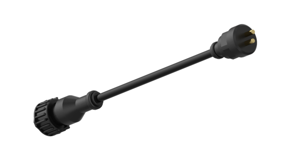 Övergångskabel 2-stift gänga