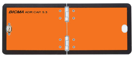 Vikbar ADR-skylt 120x300