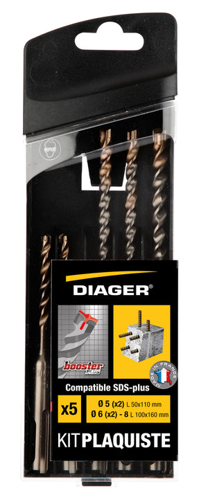 Borrsats / Booster /  SDS+ / 5-6-8 L:110mm + 6-8-10-12 L160mm