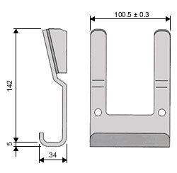 Stolpfäste K20 utanpål.