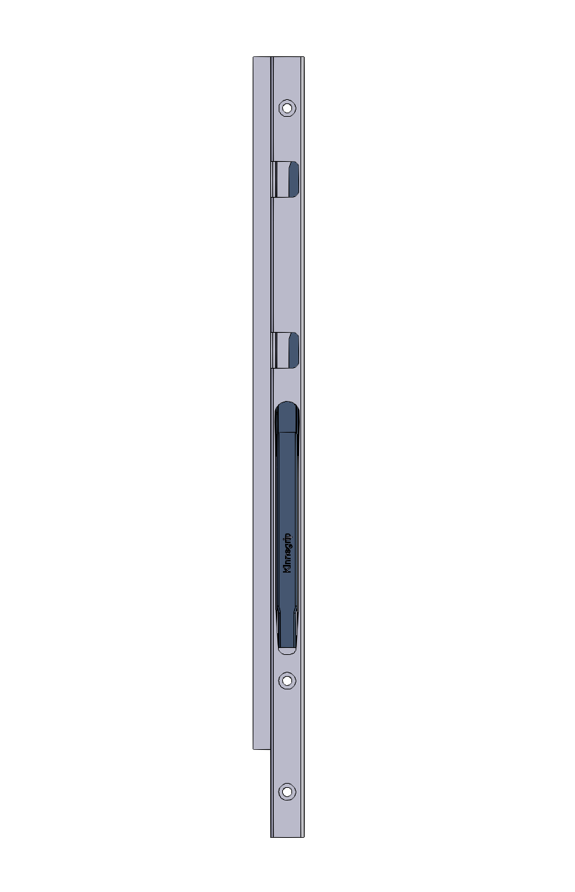 Framstolpe K20 800 stål h borrade hål