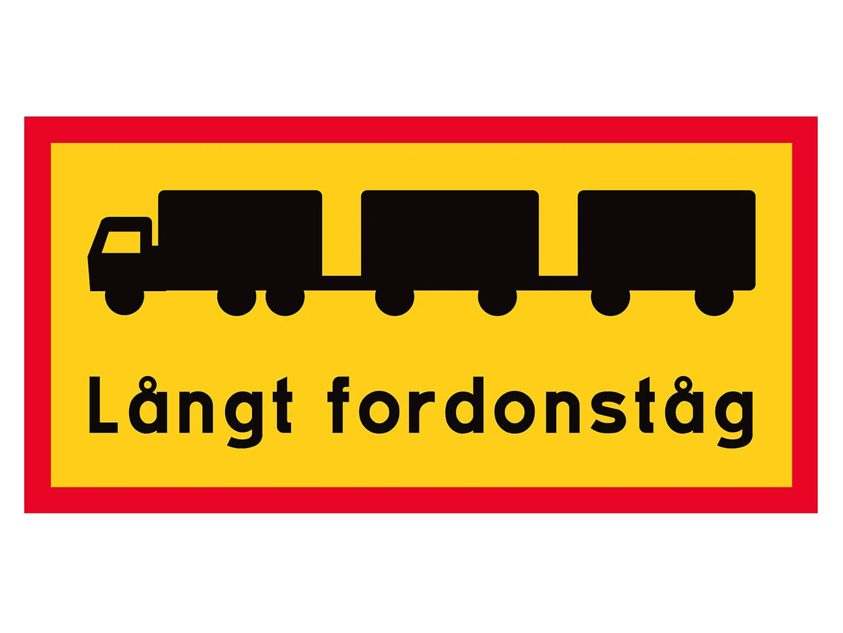 Skylt Långtfordon