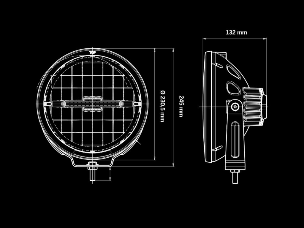 Ambassador 9" LED extraljus