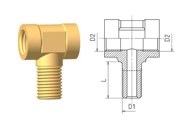 T-koppling 12x1,5-M16x1,5