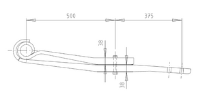 Fjäderarm 38/38 u modul