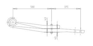 Fjäderarm 43/43 u modul
