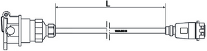 Försörjningskabel l=12 m