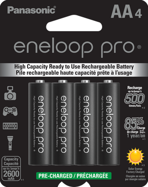 Batteri / Laddbara / LR6 / AA / Ni-MH / 2500mAh / Pro / 4-Pack