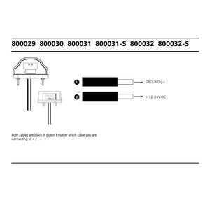 Nummerskyltsbelysning Halogen Röd BA15s (E)