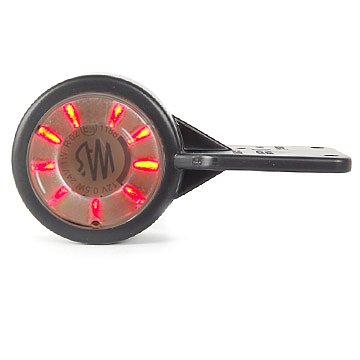 Gummiarm vit/röd med platta LED