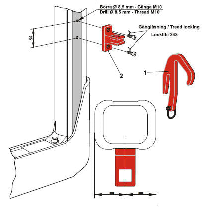 Krok longlife kpl. exte (röd)