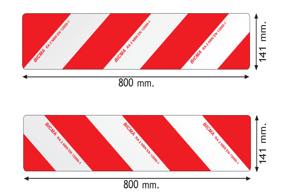 Skylt Breddmarkering 800x141 Alu