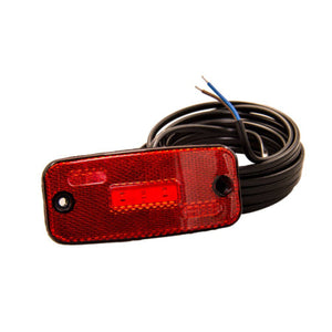 Pos/bromsljus LED röd 5LED E-märkt 12-24V