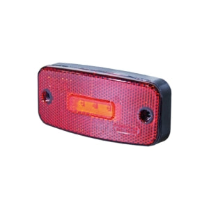 Pos/bromsljus LED röd 5LED E-märkt 12-24V