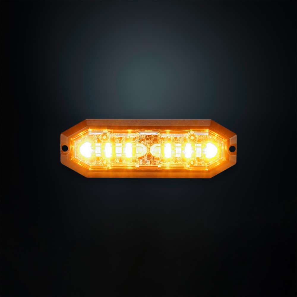 Varningsljus Orange 6 LED