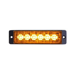 Blixtljus slim 12-24 V 6-LEDx3W
