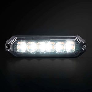 Dark Knight Blixtljus 6LED 12-24 V vit/gul