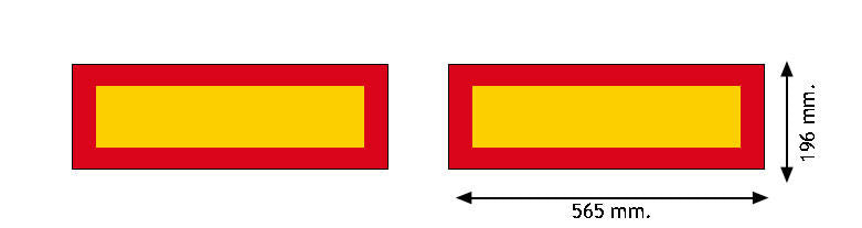 Reflex-set släp 565x196 mm