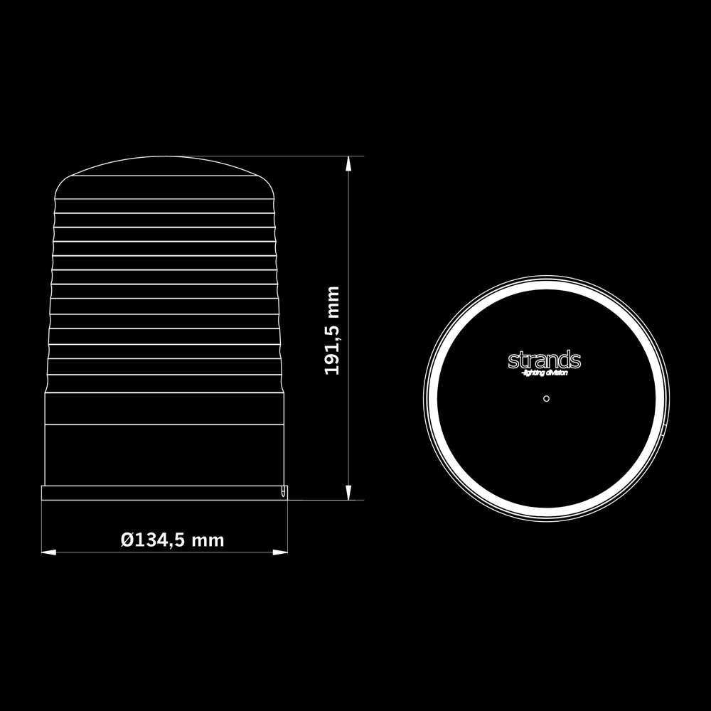 IZE LED Lighthouse Roterande Varningsljus 135 mm