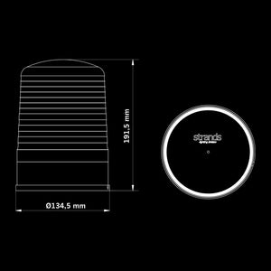 IZE LED Lighthouse Roterande Varningsljus 135 mm