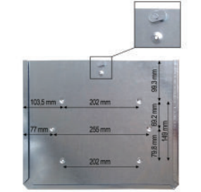 Skylthållare med lås RF 300x400