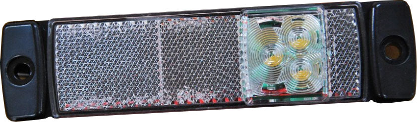 Sidomarkering 24 V vit